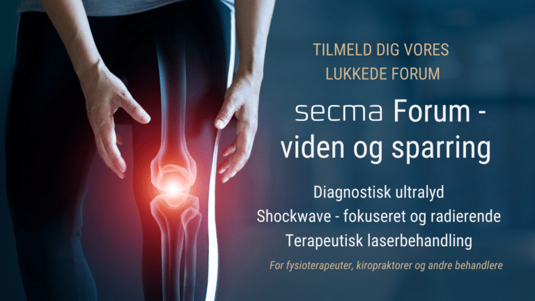 for ultralydsscanning, shockwave og terapeutisk laser