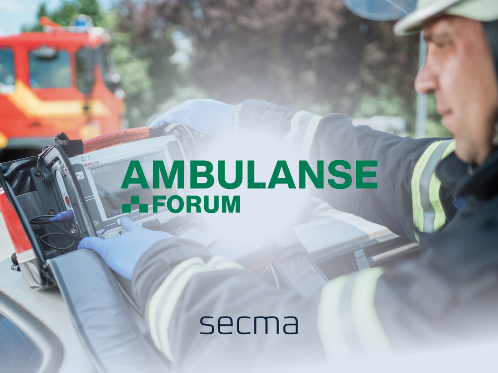 Meet Secma at AmbulanseForum 2026 at Thon Hotel Oslo Airport.